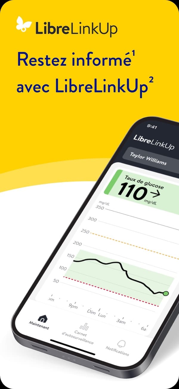 Official App Store screenshot of the LibreLinkUp home screen